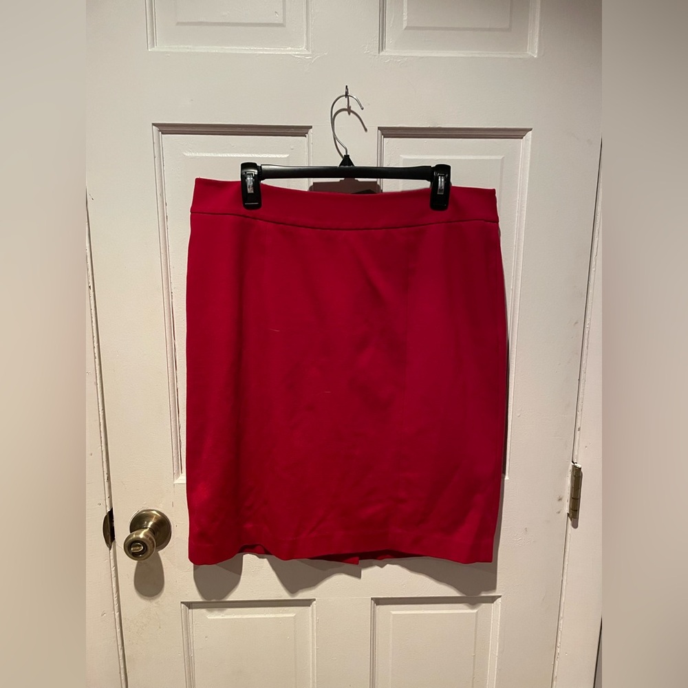 Red Pencil Maxi Skirt